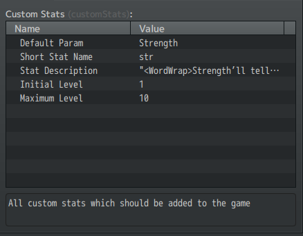 Custom Stat Example