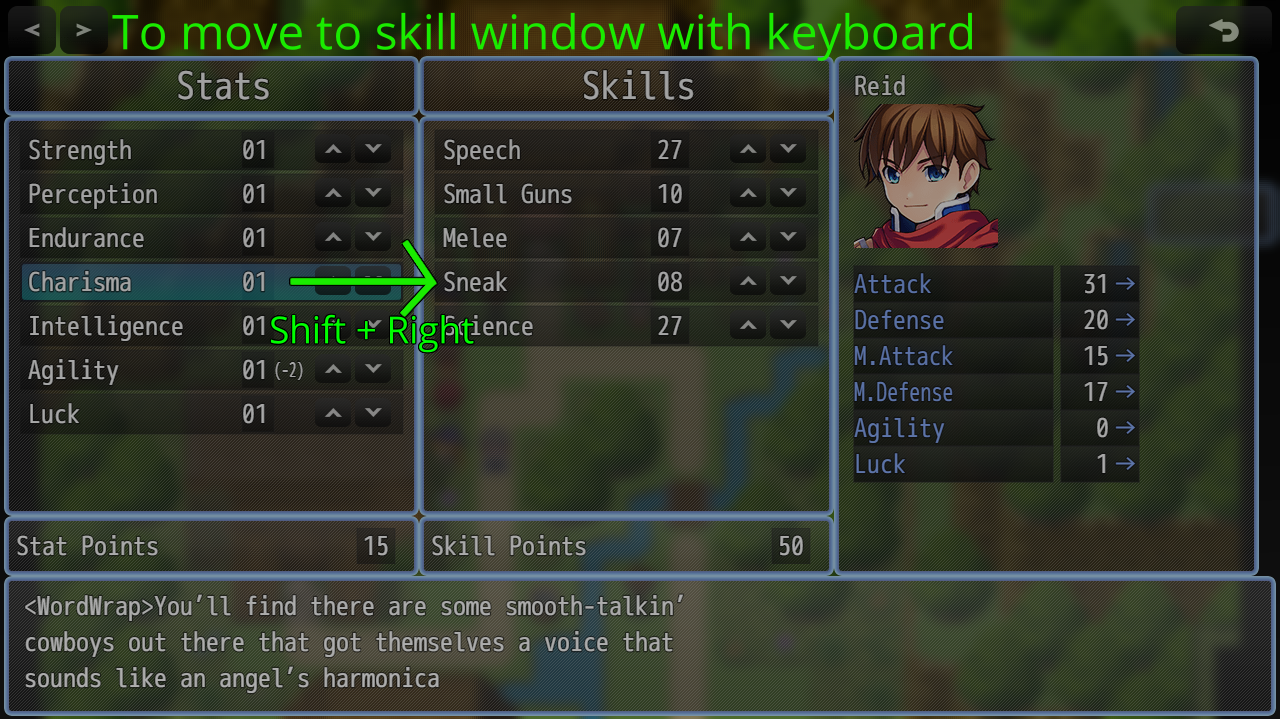 Menu Navigation Example